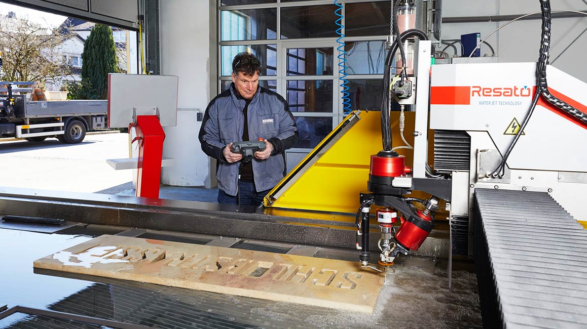 Krah Natursteine wasserstrahl neu