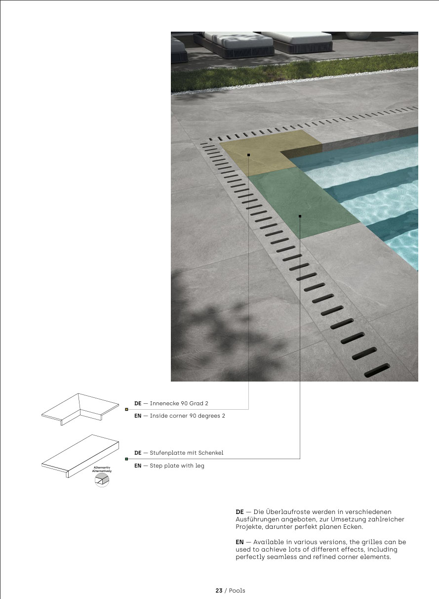 Stufenplatte L-Format